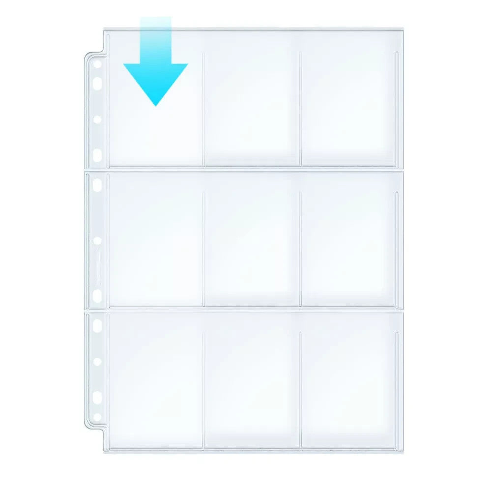 25 Pack MintKeeper Clear 9-Pocket Pages Trading Card Sleeves Fits Pokemon MTG