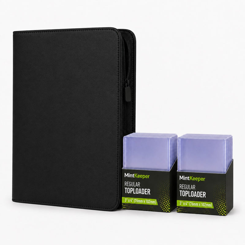252-Pocket Toploader Binder Album + 50 3"×4" Toploaders