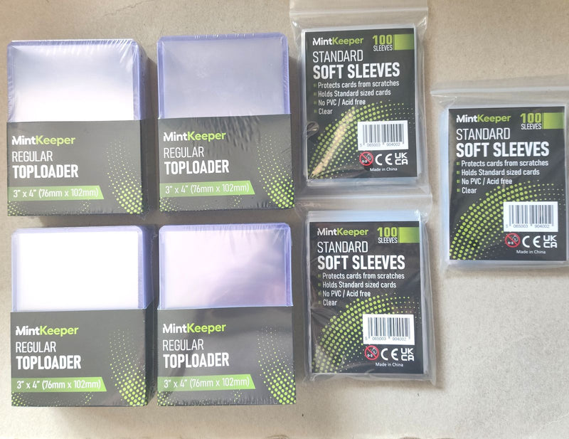 MintKeeper 100 3" x 4" Toploaders + 300 Penny Sleeves