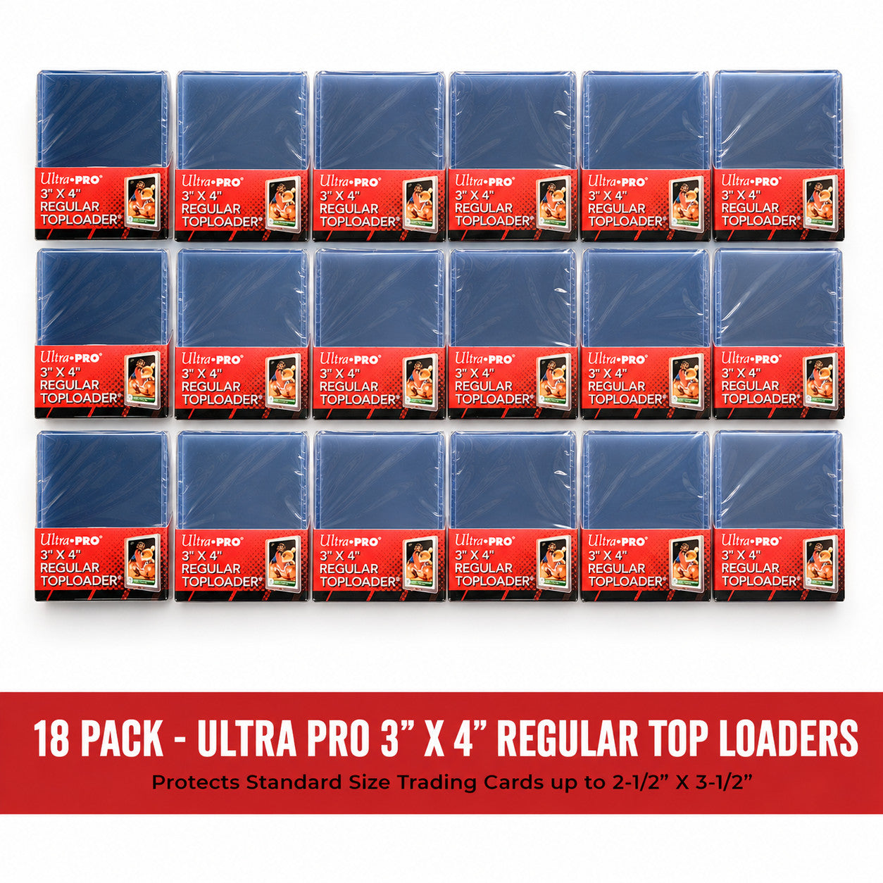 18x Ultra Pro 3 x 4 Toploaders Regular 35pt Bulk Trading Card Bundle Free Post